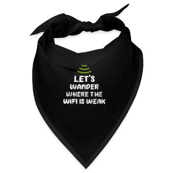 Wald - Bandana - Schwarz - Vorne