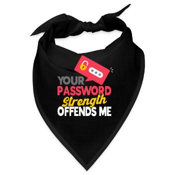 IT Sicherheit Computerfreak Cybersecurity Geschenk - Bandana - Schwarz - Vorne