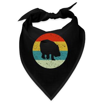 Nilpferd - Bandana - Schwarz - Vorne