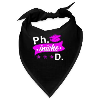 Dissertation verteidigt Doktor 2022 Doktortitel - Bandana - Schwarz - Vorne