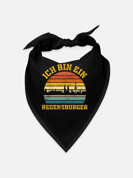 Regensburg | Ich bin ein Regensburger - Bandana - Schwarz