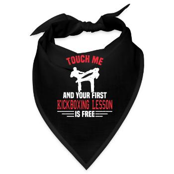 Kickboxing Kickboxer Martial Arts Boxer Sparring - Bandana - Schwarz - Vorne