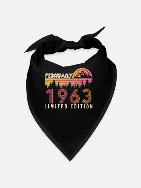 1963 Limited vintage in February - Bandana - black - Front