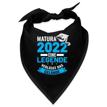 Matura Abschluss 2022 Matura 2022 Abschlussklasse - Bandana - Schwarz - Vorne