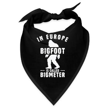 Bigfoot Sasquatch Yeti - Bandana - Schwarz - Vorne