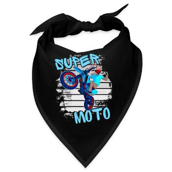 Supermoto / Supermotard / Supermoto Wheelie Biker - Bandana - Schwarz - Vorne