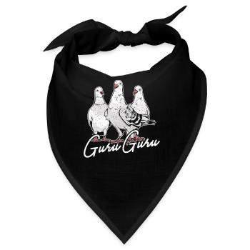 Brieftauben Guru Guru Tauben - Bandana - Schwarz - Vorne