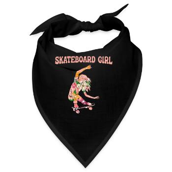 Skateboard Skateboarder Skater - Bandana - Schwarz - Vorne