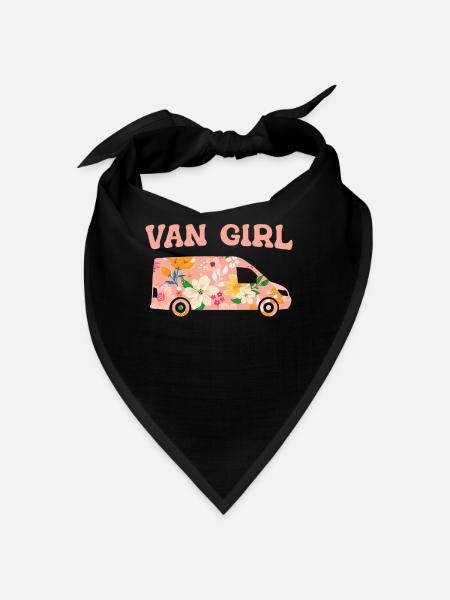 Camper Bus Caravan Camper Bus - Bandana Dreieckstuch - Schwarz