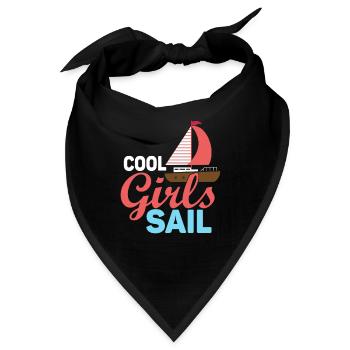 Cool Girls Sail - Bandana - Schwarz - Vorne