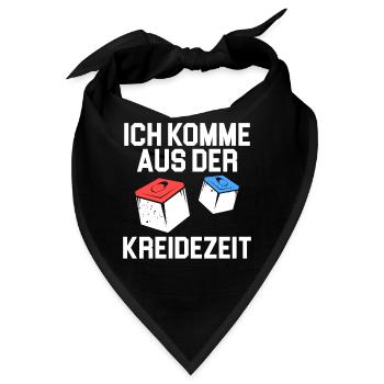 Ich Komme Aus Der Kreidezeit Snooker Pool Billard - Bandana - Schwarz - Vorne