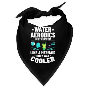 Wasser Aerobic Aquafitness Aquatraining Aqua - Bandana - Schwarz - Vorne