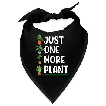 Gardener Just One More Plant Planting Plant - Bandana - Schwarz - Vorne