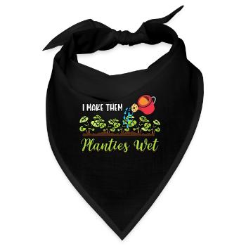 Gardener I Make Them Planties Wet Planting Plant - Bandana - Schwarz - Vorne