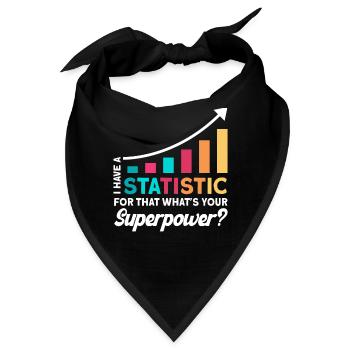 Statistik Analyst Statistiker Geschenk - Bandana - Schwarz - Vorne