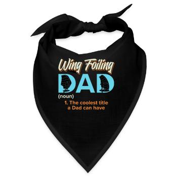 Wing Foiling Dad Wing Surf Wing Foil - Bandana - Schwarz - Vorne