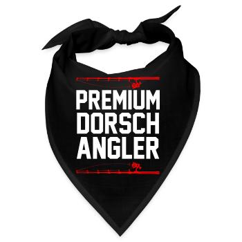 Angeln Dorsch Angler - Bandana - Schwarz - Vorne