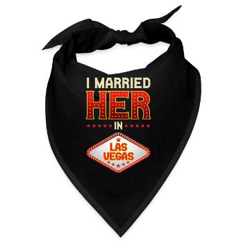 Las Vegas Hochzeit - Bandana - Schwarz - Vorne
