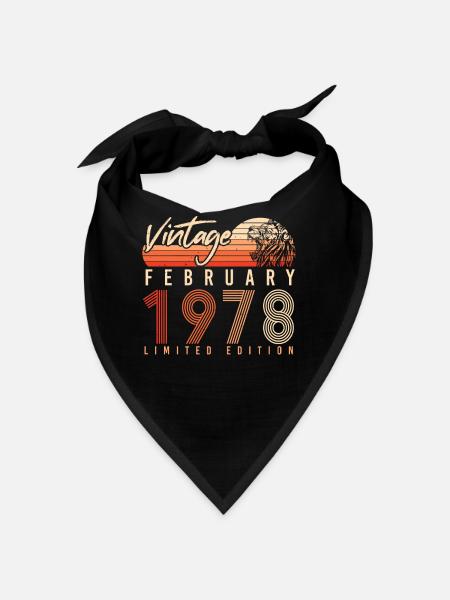 1978 February Retro Limited - Bandana - black - Front