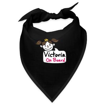 Victoria On Board - Bandana - Schwarz - Vorne
