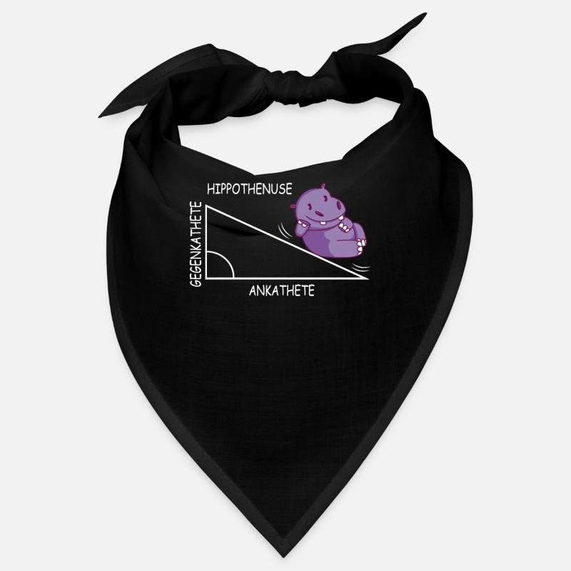 Lustiges Mathe Wortspiel Hippothenuse Nilpferd Bandana