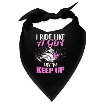 Schneemobilfahrer Ski Motorschlitten Wintersport - Bandana - Schwarz - Vorne
