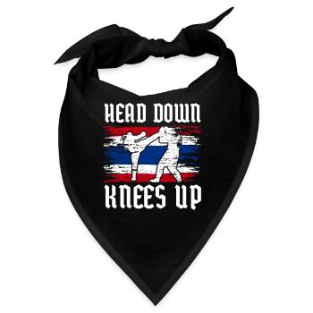 Thai Boxing - Bandana - Schwarz - Vorne