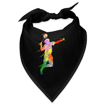Badminton Fan Squash Trainer Verein Frauen - Bandana - Schwarz - Vorne