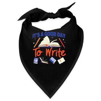 Writing Book Novel Writer & - Bandana - Schwarz - Vorne
