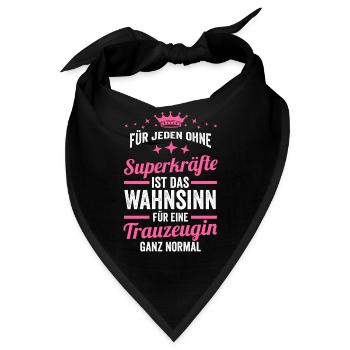 Trauzeugin - Bandana - Schwarz - Vorne