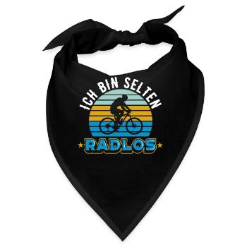Fahrrad | Ich bin selten Radlos - Bandana - Schwarz - Vorne