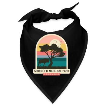 Serengeti-Nationalpark - Tansania - Bandana - Schwarz - Vorne