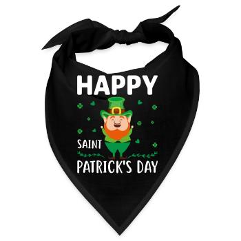 Happy Saint Patrick´s Day - Bandana - Schwarz - Vorne