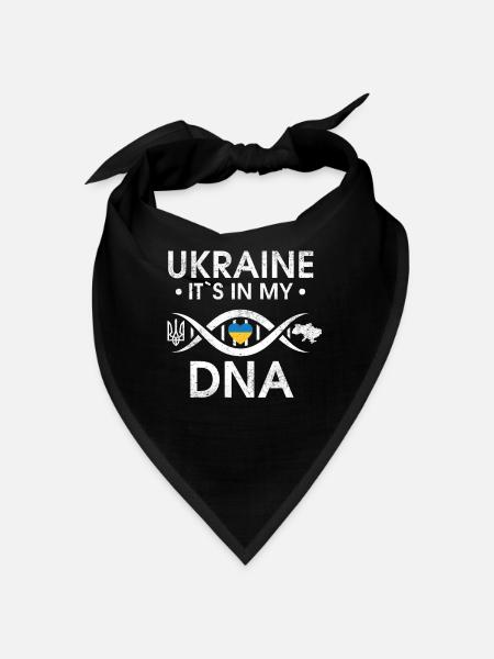 Fier d’être ukrainien ukrainien - Bandana - noir - Devant