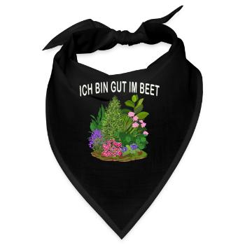 Ich bin gut im Beet - Bandana - Schwarz - Vorne