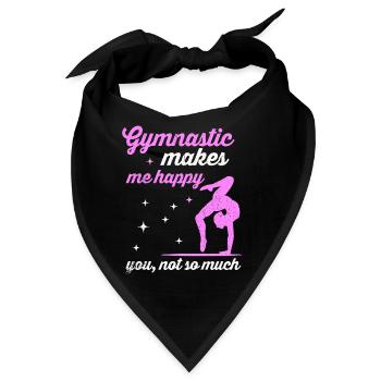 Gymnastik - Bandana - Schwarz - Vorne