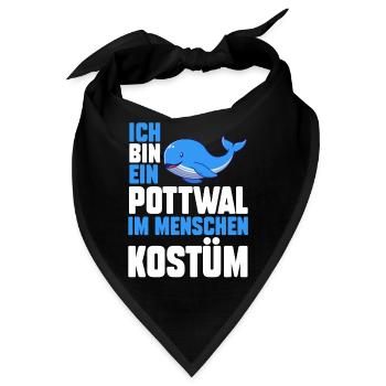 Pottwal - Bandana - Schwarz - Vorne