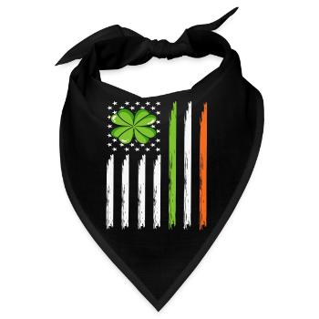 St Paddys St Patricksday St Patrick Day - Bandana - Schwarz - Vorne