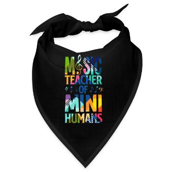 Musiklehrer Schule - Bandana - Schwarz - Vorne