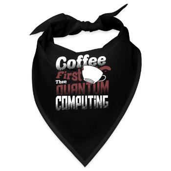 Quantencomputer Informatik - Bandana - Schwarz - Vorne