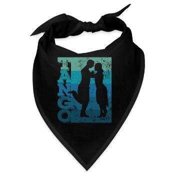 Tango Argentino Retro Vintage Tango Vals Tango - Bandana - Schwarz - Vorne