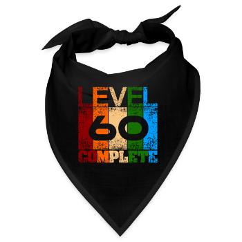 Endlich bin ich 60 - Bandana - Schwarz - Vorne