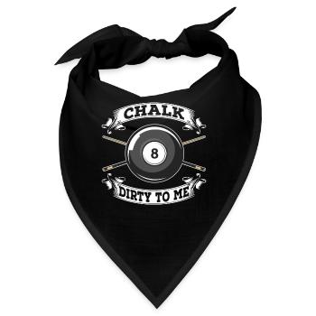 Billard 8-Ball - Bandana - Schwarz - Vorne