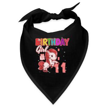 Geburtstag 11 - Bandana - Schwarz - Vorne