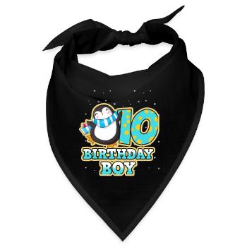 Geburtstag 10 - Bandana - Schwarz - Vorne