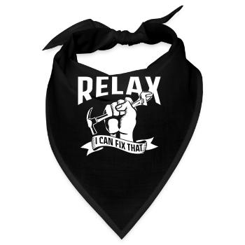 Keine Sorge Das Kann Ich Reparieren Heimwerker - Bandana - Schwarz - Vorne