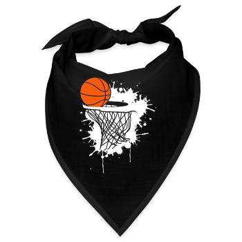 Basketball Geschenk Sport Korb Rebound B-Ball - Bandana - Schwarz - Vorne
