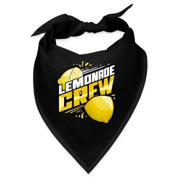 Limonade Getränk Limo Fruchtsaft Eistee - Bandana - Schwarz - Vorne