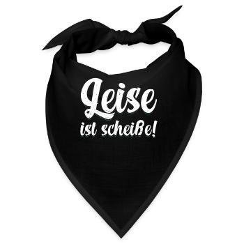 Leise Ist Scheiße Für Motorradfans Motorradfahrer - Bandana - Schwarz - Vorne