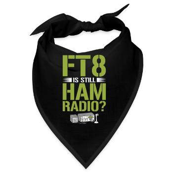 Funk Amateur Funker Funken Radio Hobby Geschenk - Bandana - Schwarz - Vorne